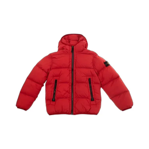 Junior Compass-Badge Zip-Up Quilted Jacket