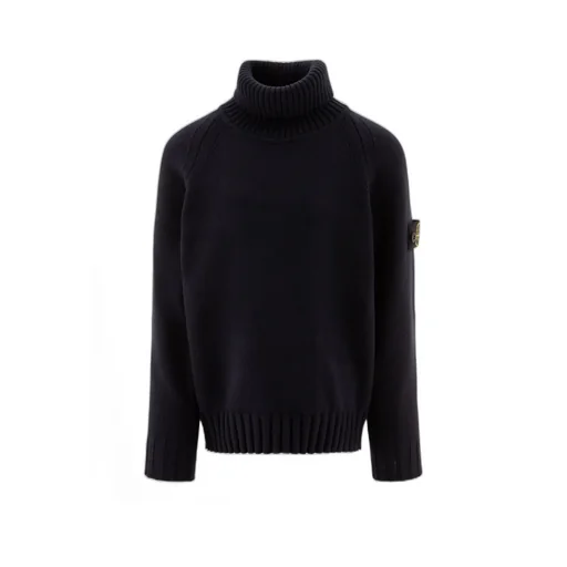 Compass Patch Turtleneck Jumper