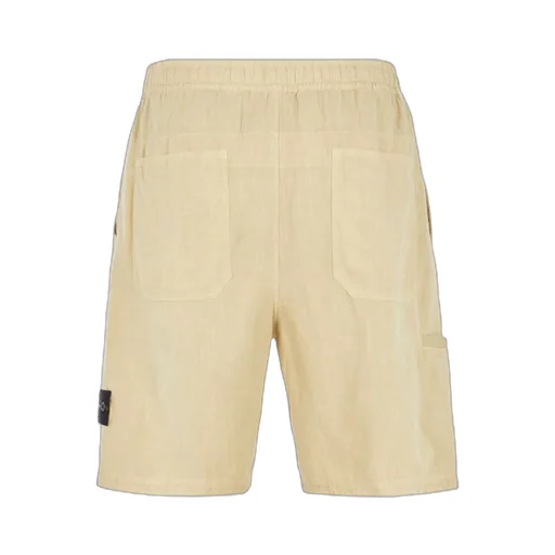 Compass-Badge Straight Leg Bermuda Shorts