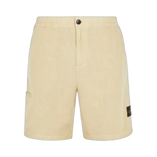 Compass-Badge Straight Leg Bermuda Shorts