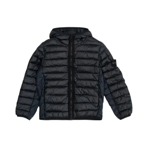 Zipped Quilted Hooded Jacket