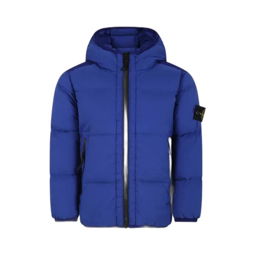 Junior Compass-Badge Zip-Up Quilted Jacket