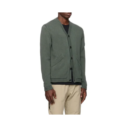 Long-Sleeved V-Neck Cardigan