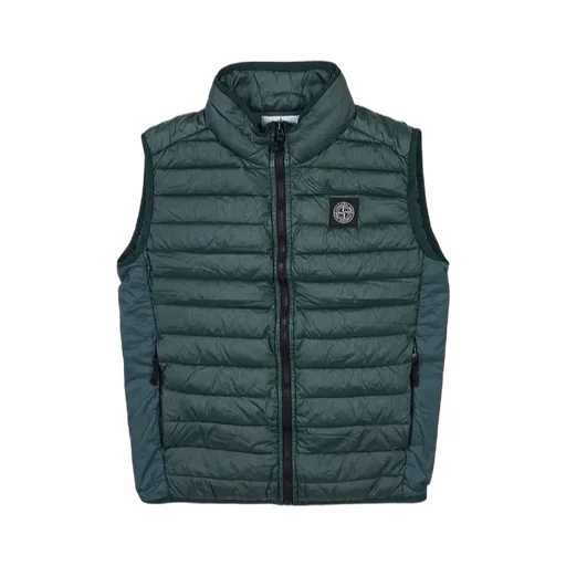 High-Necked Sleeveless Down Jacket