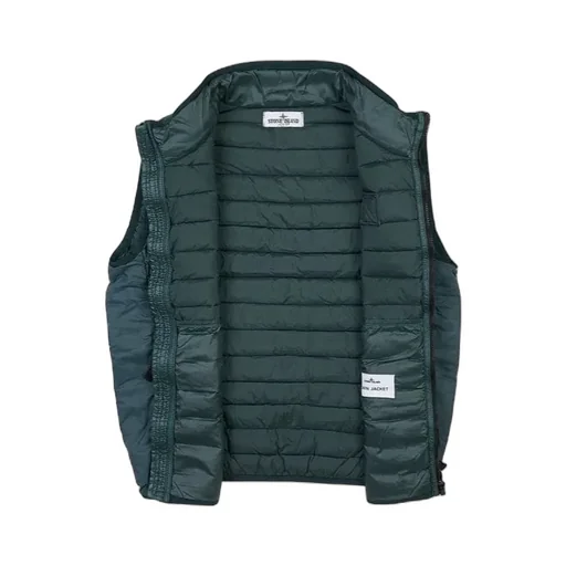High-Necked Sleeveless Down Jacket