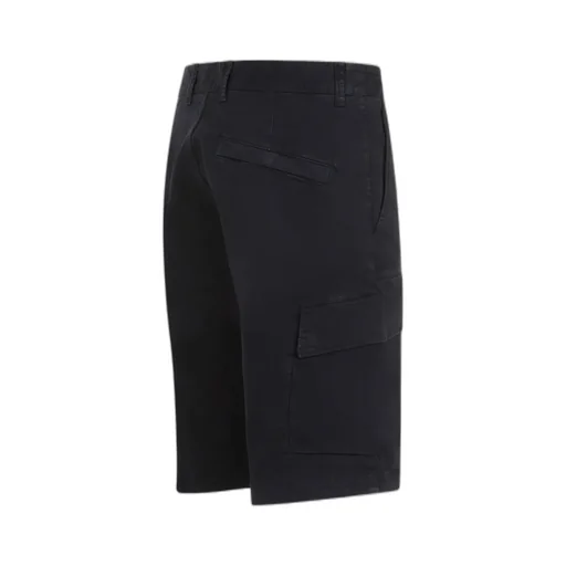 Compass-Badge Knee-Length Cargo Shorts