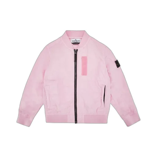 Compass-Badge Zip-Up Bomber Jacket