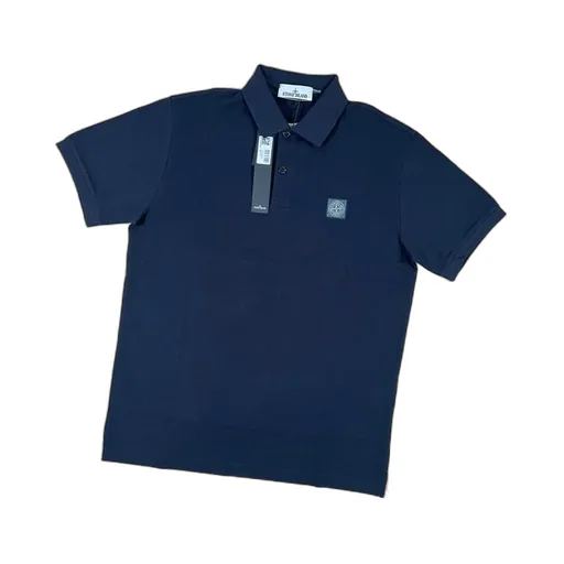 Compass-Patch Short-Sleeved Polo Shirt