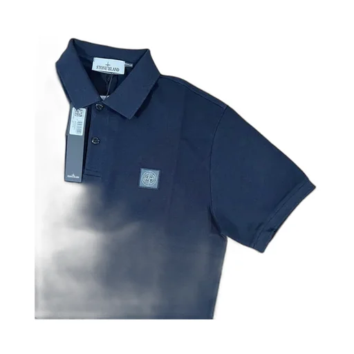 Compass-Patch Short-Sleeved Polo Shirt