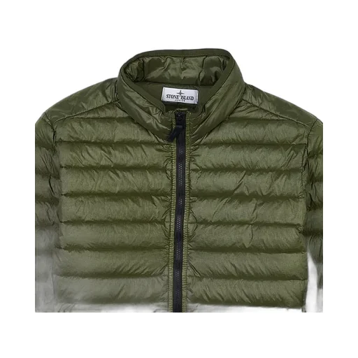 High-Collar Long-Sleeved Down Jacket