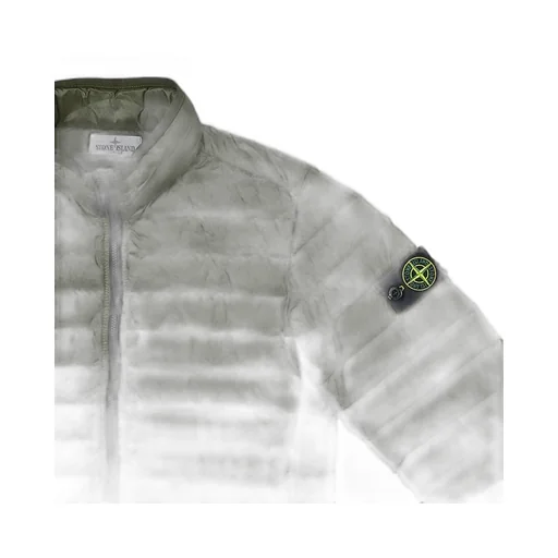 High-Collar Long-Sleeved Down Jacket