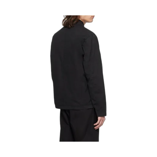 Logo Patch Collared Shirt Jacket