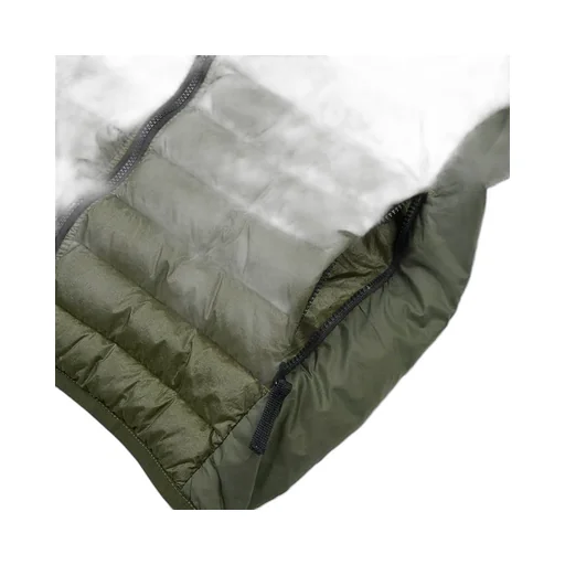 High-Collar Long-Sleeved Down Jacket