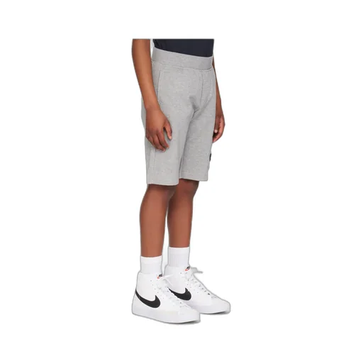 Compass-Badge Elasticated Waistband Shorts