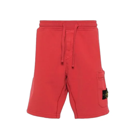 Compass-Badge Cotton Shorts