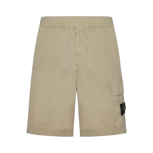 Compass-Motif Track Cargo Shorts