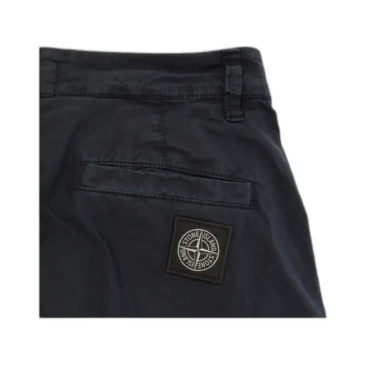 Compass-Patch Straight-Leg Trousers