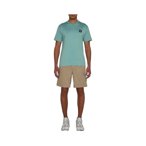 Compass-Motif Track Cargo Shorts