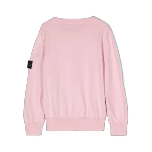 Compass-Motif Crewneck Jumper