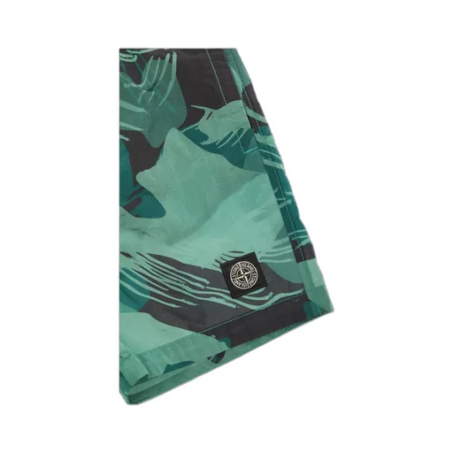 Compass-Motif Swim Shorts