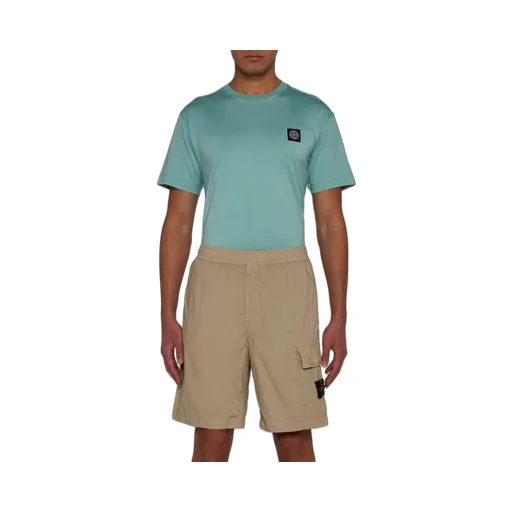 Compass-Motif Track Cargo Shorts