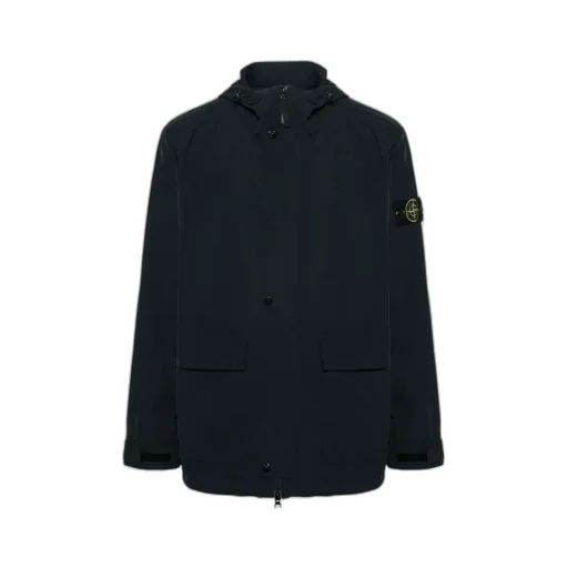 Logo Patch Hooded Jacket
