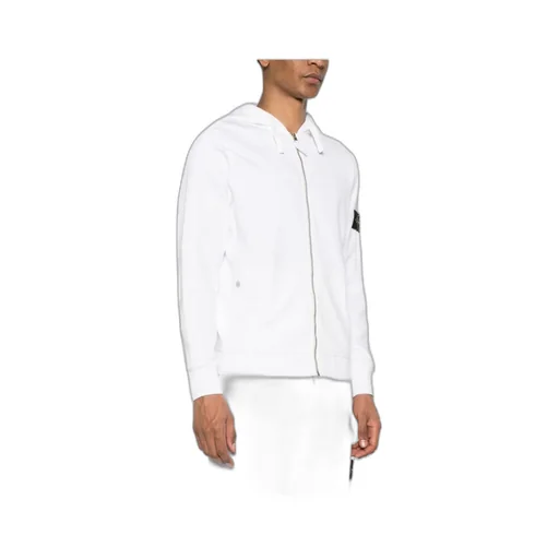 Logo Patch Zipped Hoodie