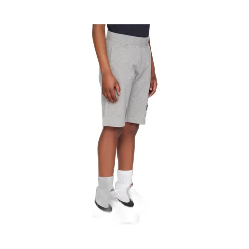 Compass-Badge Elasticated Waistband Shorts