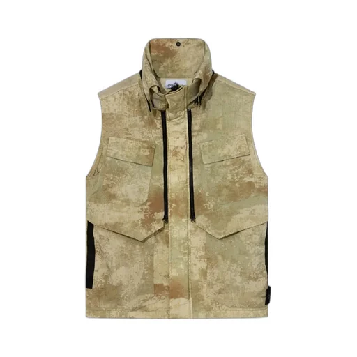 High-Necked Sleeveless Vest