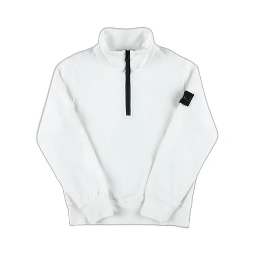 High-Neck Zip-Up Sweatshirt