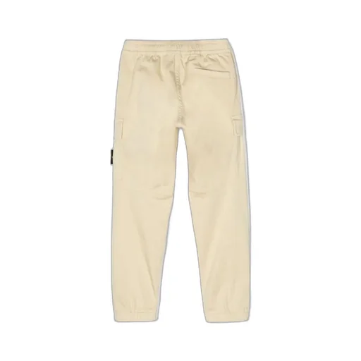 Compass-Motif Elastic Waist Trousers