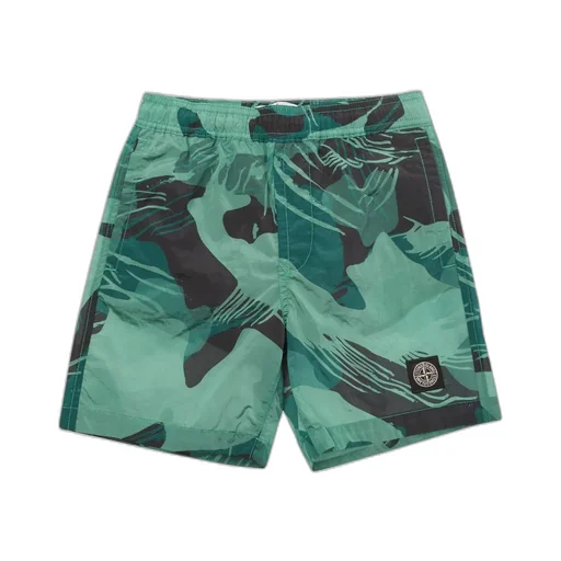 Compass-Motif Swim Shorts
