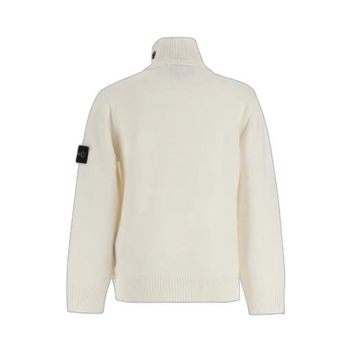 Compass-Badge High Neck Cardigan