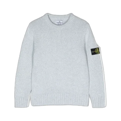 Compass-Badge Marl-Knit Jumper