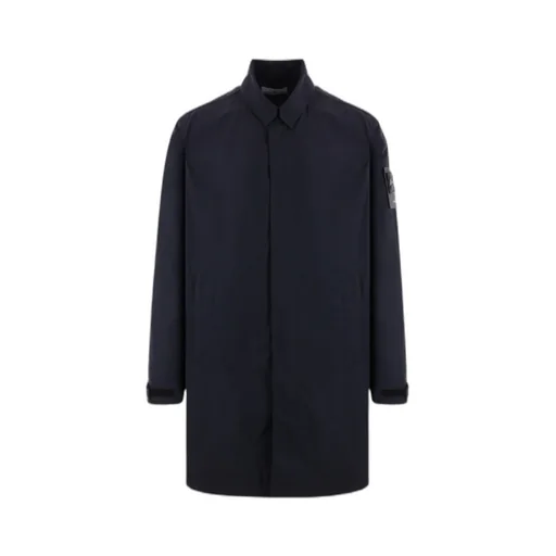 Compass-Badge Long-Sleeved Coat