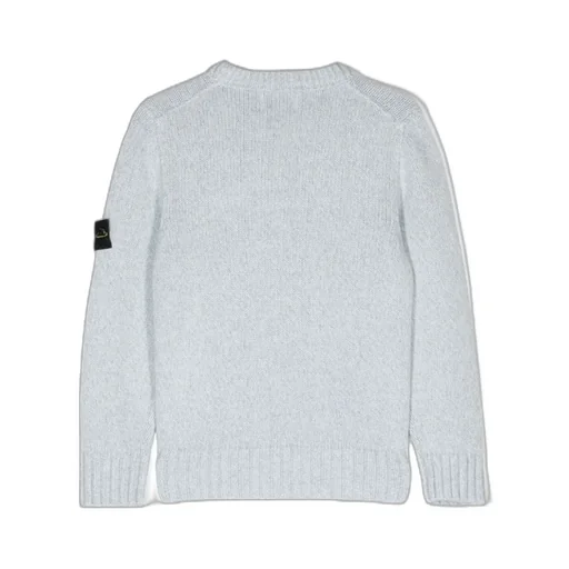 Compass-Badge Marl-Knit Jumper