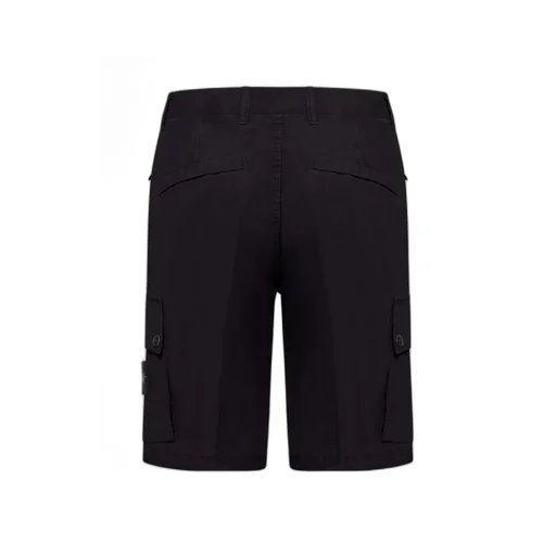 Belt-Looped Logo Patch Cargo Shorts