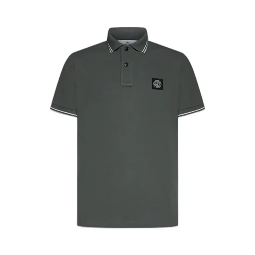 Logo Patch Short-Sleeved Polo Shirt