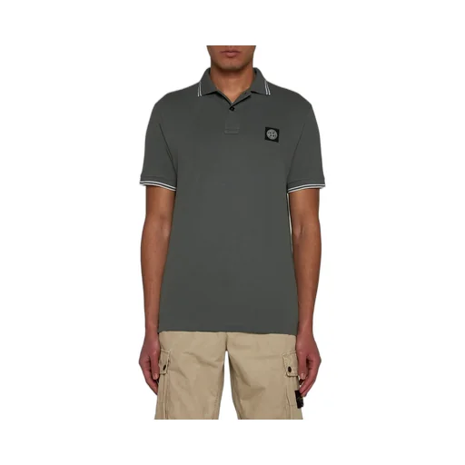 Logo Patch Short-Sleeved Polo Shirt