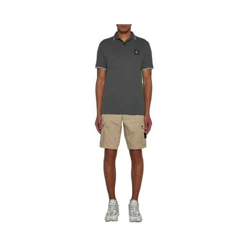 Logo Patch Short-Sleeved Polo Shirt