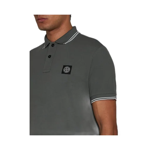 Logo Patch Short-Sleeved Polo Shirt