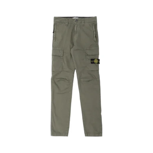 Compass-Badge Tapered-Leg Cargo Trousers