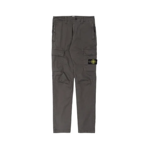Compass-Patch Straight-Leg Cargo Trousers