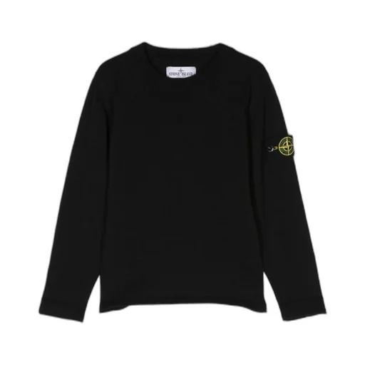 Compass-Badge Cotton Jumper