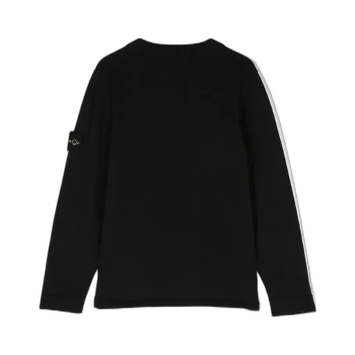 Compass-Badge Cotton Jumper