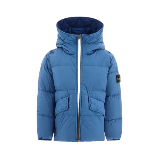 Junior Compass-Motif Hooded Jacket