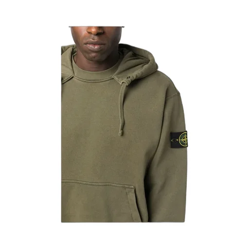 Compass-Patch Drawstring Hoodie