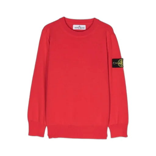 Compass-Patch Crewneck Jumper