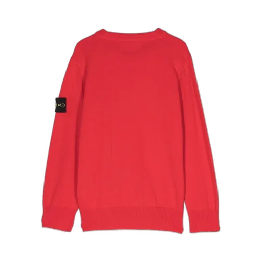 Compass-Patch Crewneck Jumper