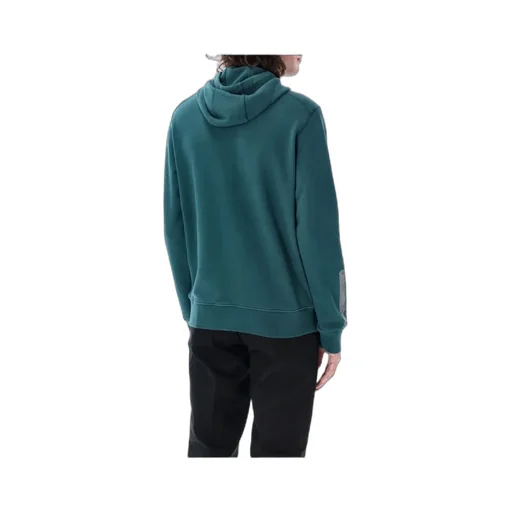 Compass-Motif Cotton Hoodie